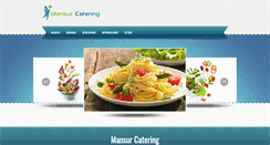 Desktop Screenshot of mansurcatering.com